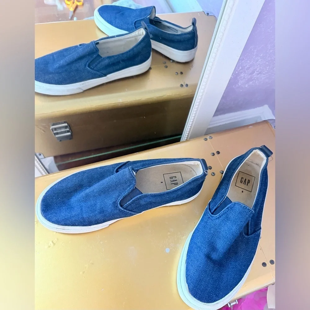 GAP Blue Denim Slip-On Shoes